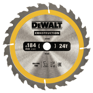 DeWalt Saw Blade for Wood 184x16x1.8mm (24T)