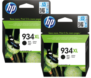 HP 934XL Cartridges Black Duo Pack