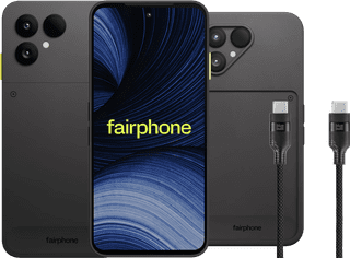 Fairphone 6+ 256GB Schwarz 5G + Basis-Zubehörset