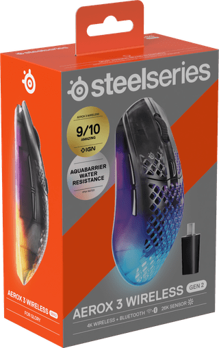 SteelSeries Aerox 3 Gen 2 Kabellose Gaming-Maus Shadow