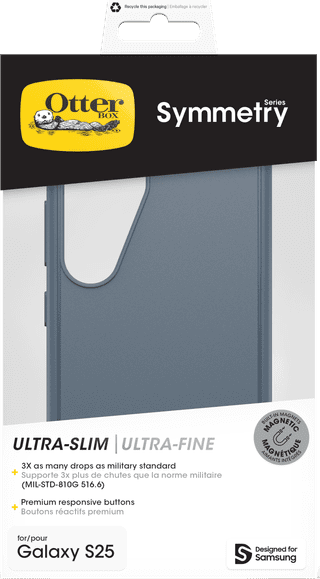 OtterBox Symmetry Samsung Galaxy S25 Backcover mit Magnet Blau