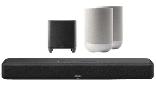 Denon Home Soundbar 550 + Denon Home Subwoofer + Denon Home 200 Silber (2x)