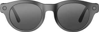 HTC VIVE Eagle KI-Brille Sonnenbrille Rund Schwarz