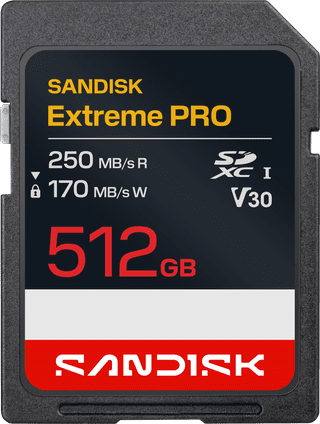 SANDISK Extreme PRO SDXC 512GB 170 MB/s