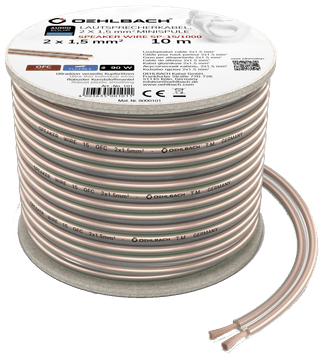 Oehlbach Loudspeaker cable (2 x 1.5 mm) 10 meters
