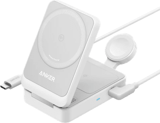 Anker Prime 3-in-1 MagGo Foldable Wireless Charger 15W White