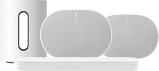 Sonos Beam Ultra Weiß + Sonos Sub Mini + 2x Era 300 Weiß
