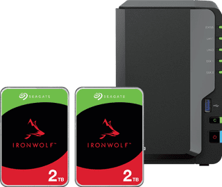 Synology DS225+ + Seagate Ironwolf 2 TB Doppelpack