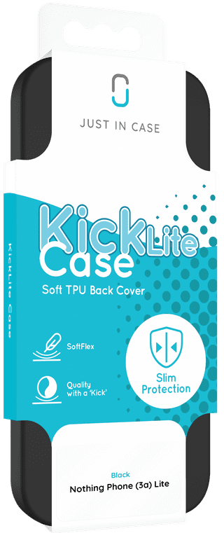 Just in Case Soft Design Nothing Phone (3a) Lite Back Cover Black
