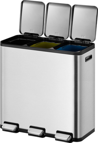 EKO EcoCasa II 3 x 15 Liter Matt Edelstahl