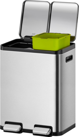 EKO EcoCasa II Splitted 2 x 30 Liter Matt Edelstahl