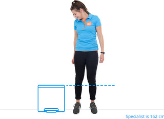 EKO EcoCasa II 3 x 15 Liter Matt Edelstahl