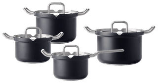 BK-Q-Linair Master Glas Schwarz Topfset 4-teilig