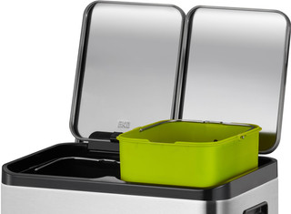 EKO EcoCasa II Splitted 2 x 30 Liter Matt Edelstahl