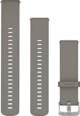 Garmin Silicone Strap Grey/Silver 22mm