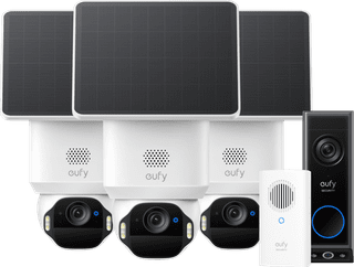 eufy SoloCam E42 3er-Pack + Video Doorbell E340 + Chime