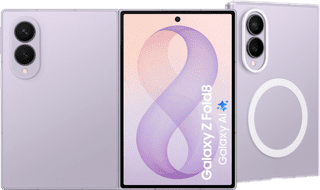 Samsung Galaxy Z Fold 8 512GB Purple 5G + Samsung Back Cover with Magnet Transparent