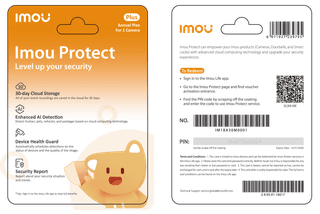 Imou Protect Plus Service Card 1 Year