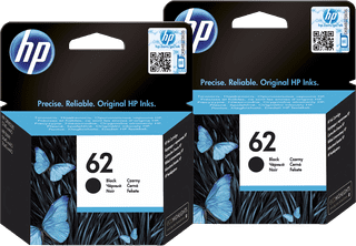 HP 62 Patronen Schwarz Doppelpack