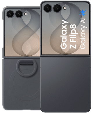 Samsung Galaxy Z Flip8 256GB Schwarz 5G + Backcover aus Silikon mit Magnet Schwarz