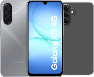 Samsung Galaxy A17 128GB Grau 4G + BlueBuilt Backcover Transparent