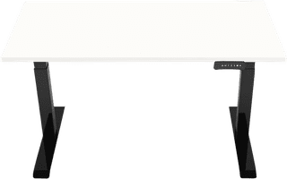 Euroseats Elektrischer Sitz-Steh-Schreibtisch 120 x 80 Schwarz/Weiß