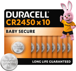 Duracell Specialty CR2450 lithium button cell batteries 3V 10 pieces