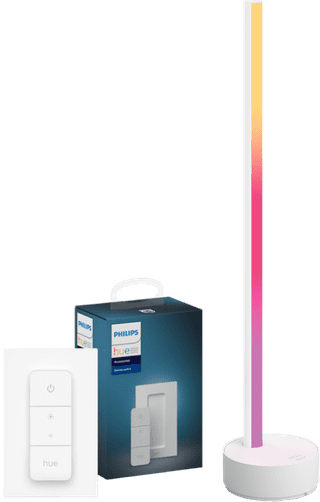 Philips Hue Gradient Signe White & Color Tischleuchte Weiß + Dimmer