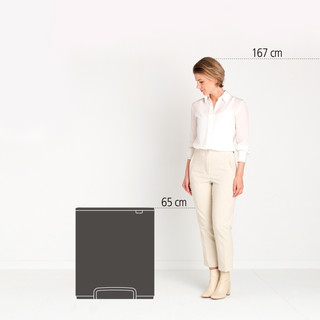 Brabantia Bo Pedal Bin 2 x 30 Liter White
