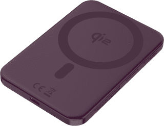 BlueBuilt Wireless Powerbank mit Qi2 und MagSafe 5.000 mAh mit Schnellladen 20 Watt Rot