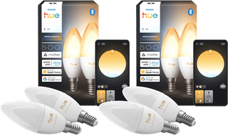 Philips Hue Kerzenlampe White Ambiance E14 4er-Pack