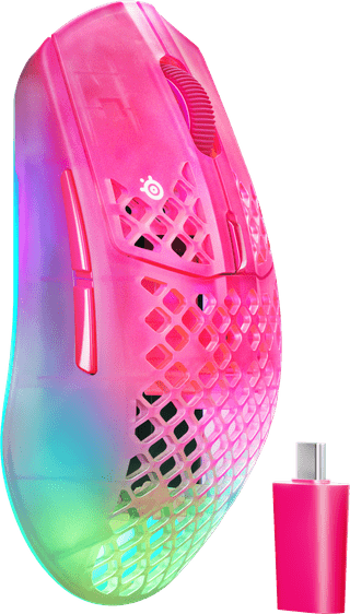 SteelSeries Aerox 3 Gen 2 Kabellose Gaming-Maus Magenta