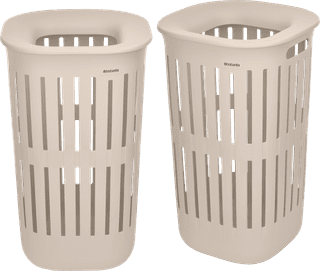 Brabantia Collect-It Wäschekorb 55 Liter - 2er-Set - Beige