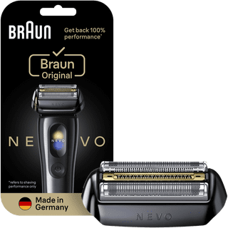 Braun NEVO Scherkopf Schwarz