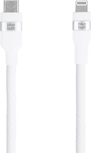 BlueBuilt USB-C to Lightning Cable 3m Nylon White