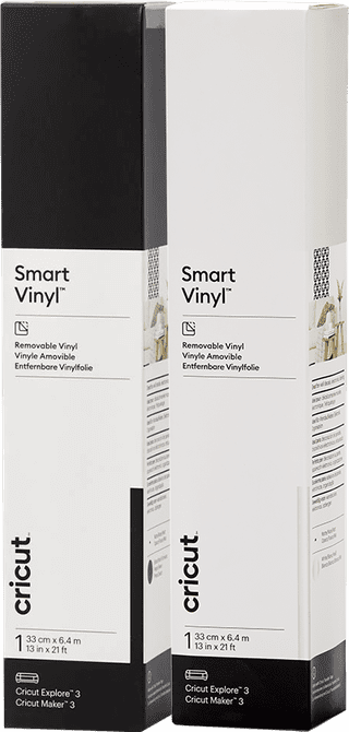 Cricut Smart Vinyl Removable 33x640 Black and White Duo Pack