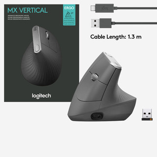 Logitech MX Vertikale ergonomische Maus