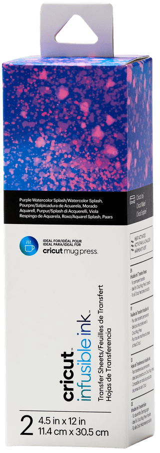 Transferfolien Circuit Infusible Ink 2er-Pack (Aquarel Splash, Lila)