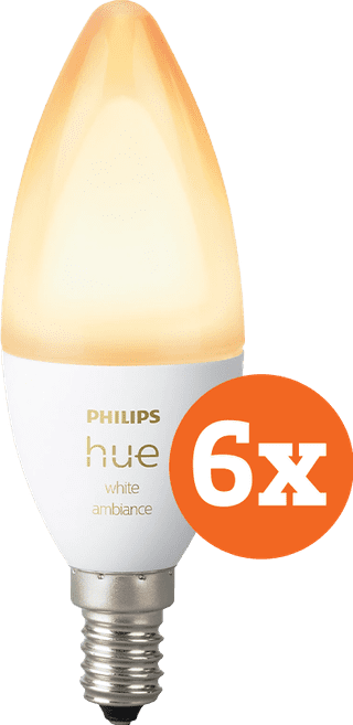 Philips Hue White Ambiance E14 6er-Pack