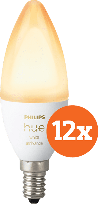 Philips Hue White Ambiance E14 12er-Pack
