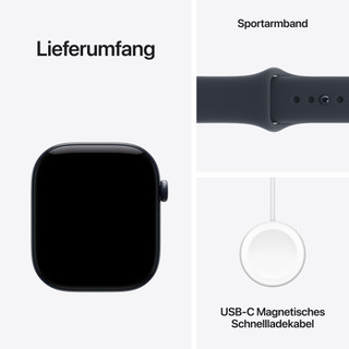 Apple Watch Series 12 Cellular 46 mm Keramik Nachtblau Sportarmband M/L