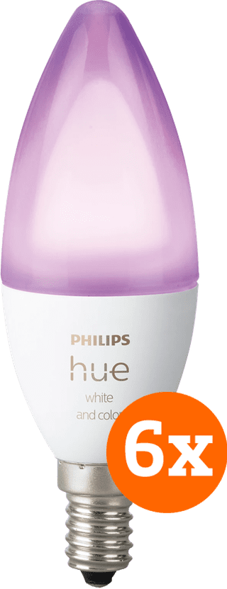 Philips Hue White & Color E14 6er-Pack