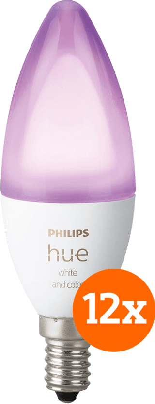 Philips Hue White & Color E14 12er-Pack