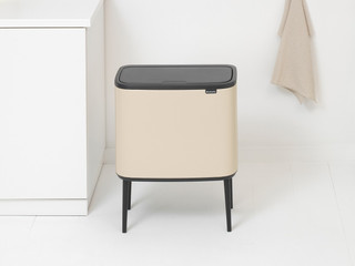 Brabantia Bo Touch Bin Mülleimer 3 x 11 Liter Soft Beige