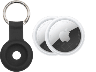 Apple AirTag 2 (Doppelpack) + BlueBuilt Apple AirTag Schlüsselanhänger