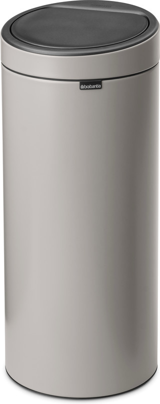 Brabantia Touch Bin Mülleimer 30 Liter Soft Grey