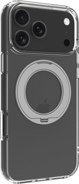 BlueBuilt MagSafe Hülle mit Ständer iPhone 18 Pro Max Transparent + Powerbank 5.000 mAh Grau