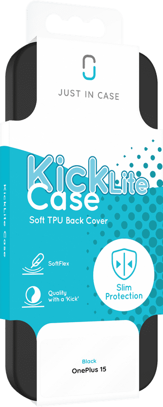 Just in Case Soft Design OnePlus 15 Back Cover Black