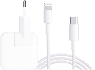 Apple USB-C Charger 30W + Apple Lightning Cable 1m Plastic White