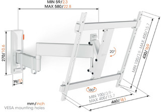 Vogel's Comfort 3445 White